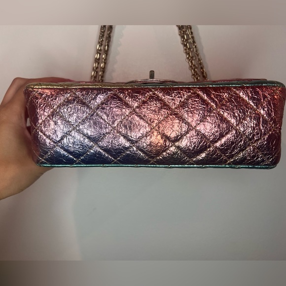 Used CHANEL Rainbow Reissue Mini FlapBag Metallic Multicolor - Picture 4 of 16